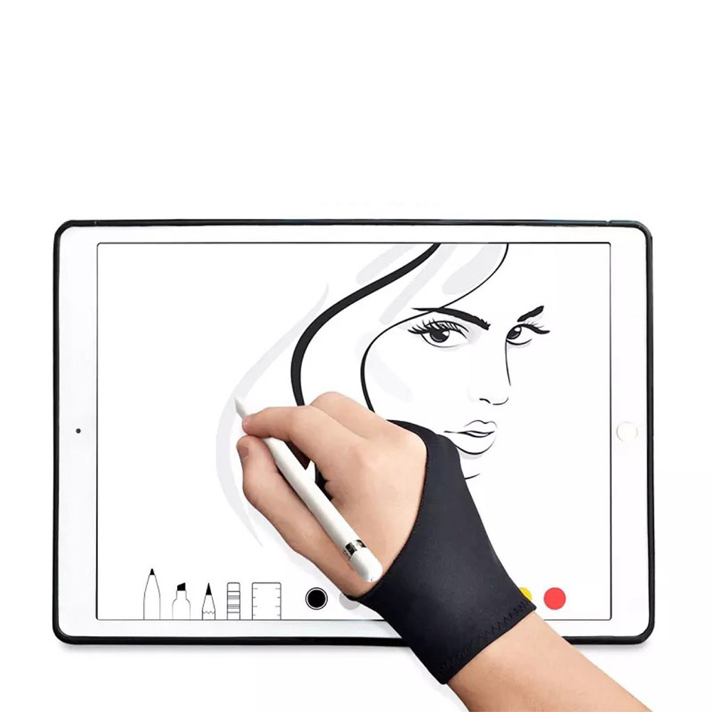 Drawing Glove Artist - 4 Stück Zeichenhandschuhe für zwei Finger,