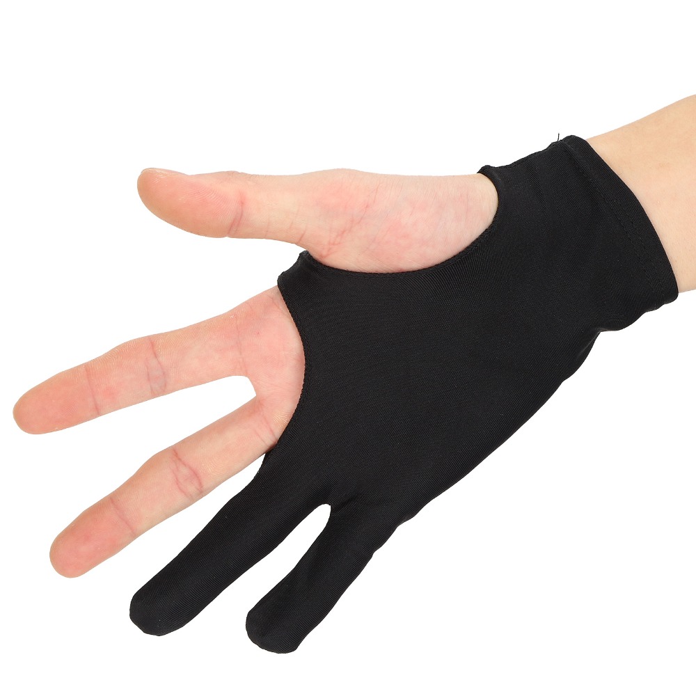 Drawing Glove Artist - 2 Stück Langlebige Zweifinger-Zeichenhandschuhe, Anti-Fehlberührung, Atmungsaktives