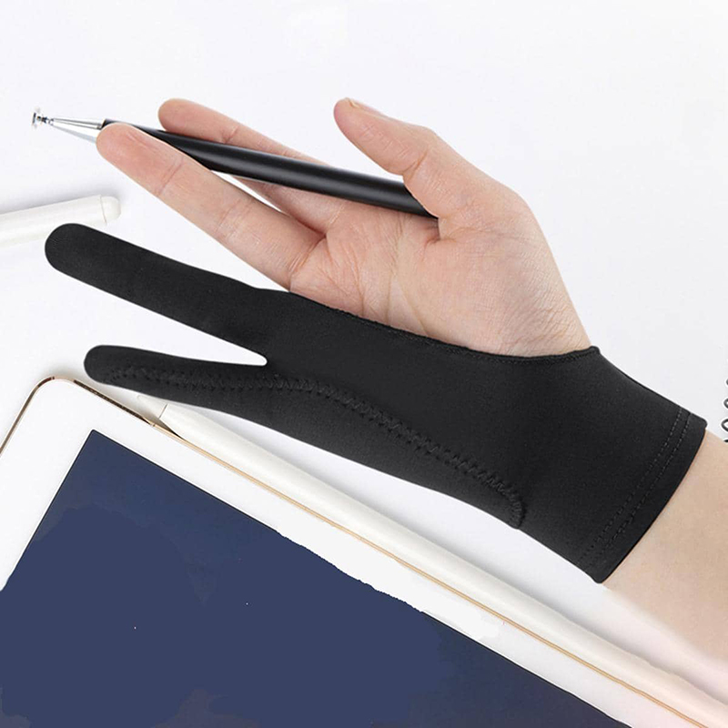 Drawing Glove Artist - Drawe Art Ein-/Dreischichtige 2-Finger Anti-Fehlberührungs-Malhandschuhe für