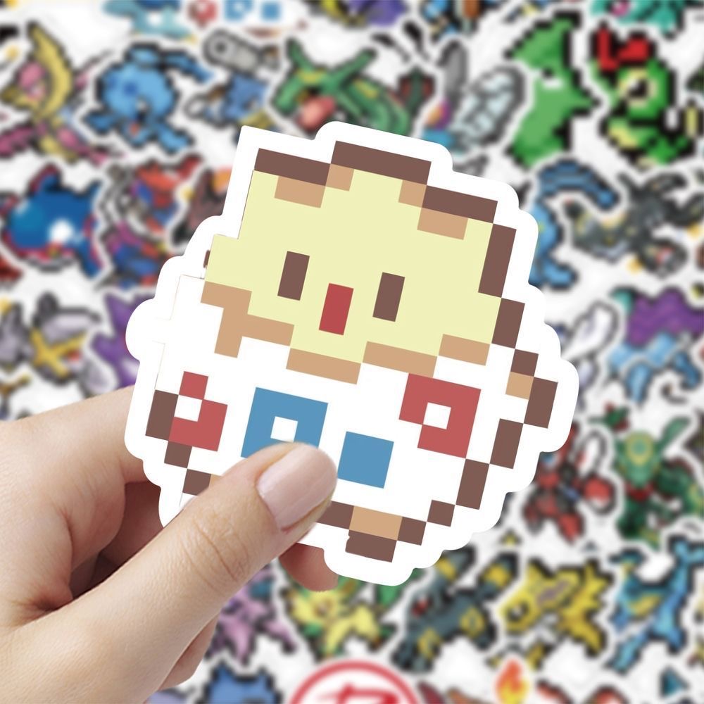 60 Stück Pixel-Pokémon-Aufkleb – Tablet Cute Accessories Bewertung und Preis