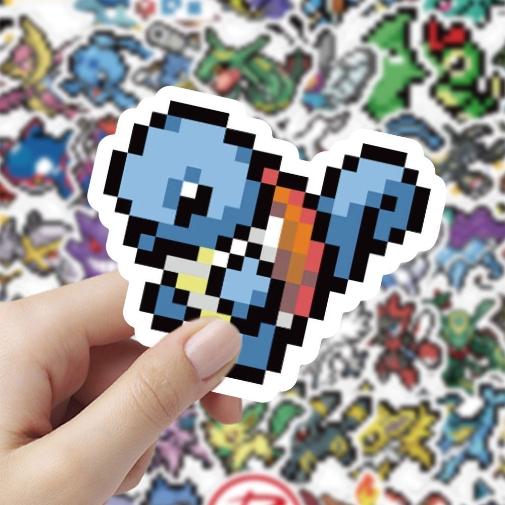 60 Stück Pixel-Pokémon-Aufkleb – Tablet Cute Accessories Bewertung und Preis