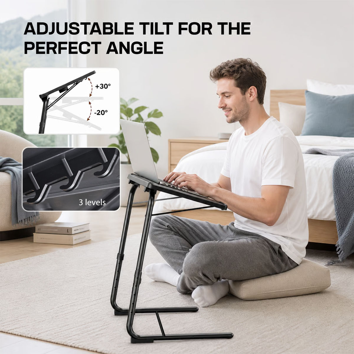 Verstellbarer Laptop-Betttisch – Tablet Lap Desk Bewertung und Preis