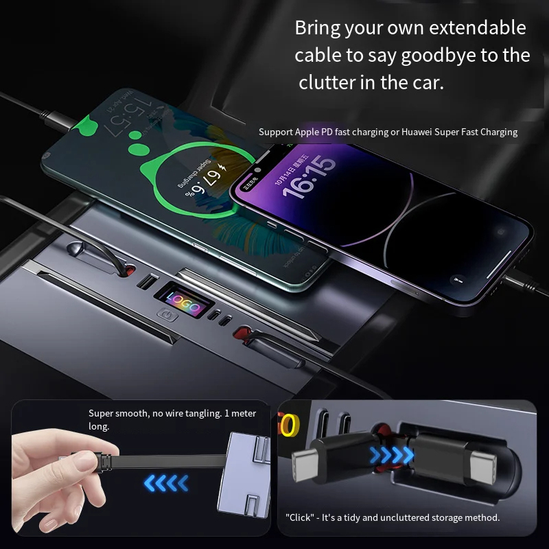 Multi-Port-Autoladegerät-Hub,  – Usb Hub Type C Bewertung und Preis