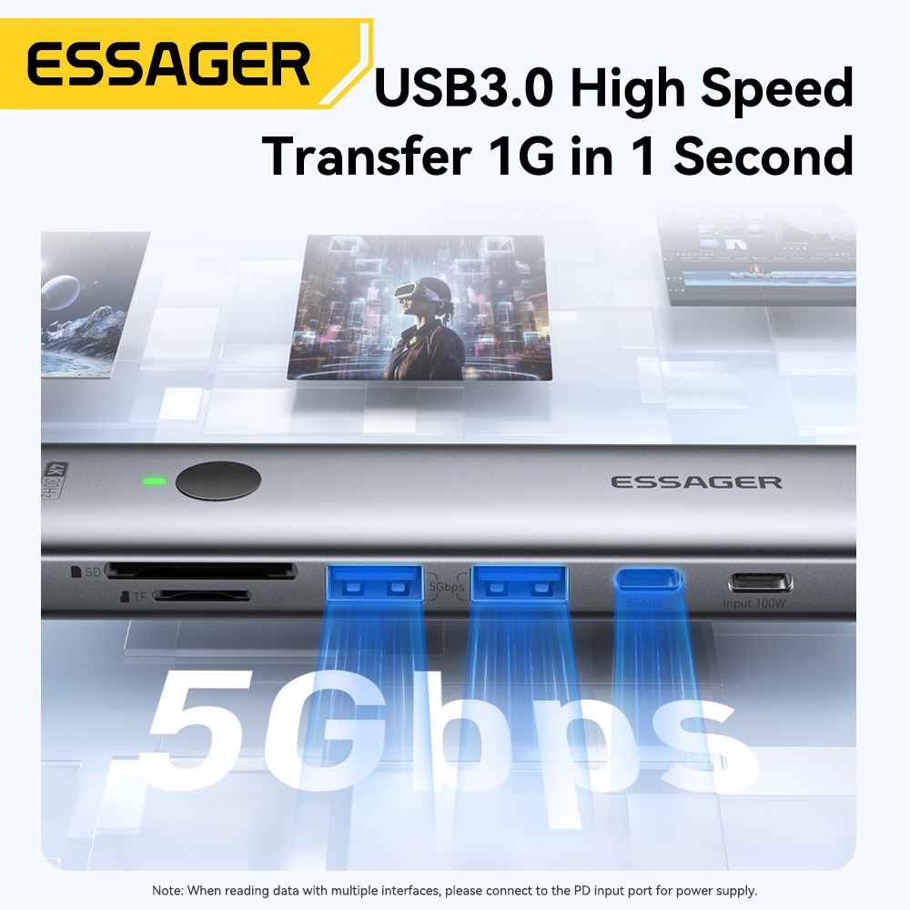 Essager USB C HUB 4K 7-in-1 Ty – Usb Hub Type C Bewertung und Preis